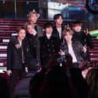 Die erfolgreichste Boyband der Welt BTS aus Korea mit den Mitgliedern J-hope, Jimin, RM, V, Jin, Suga und Jungkook (v.l.n.r.).